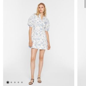 Club Monaco Printed Balloon Sleeve Dress size 6